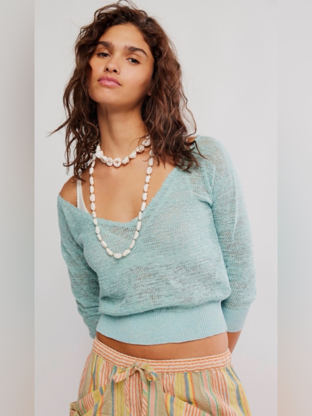 Soft Focus Fine Gauge Pullover NWOT mermaid